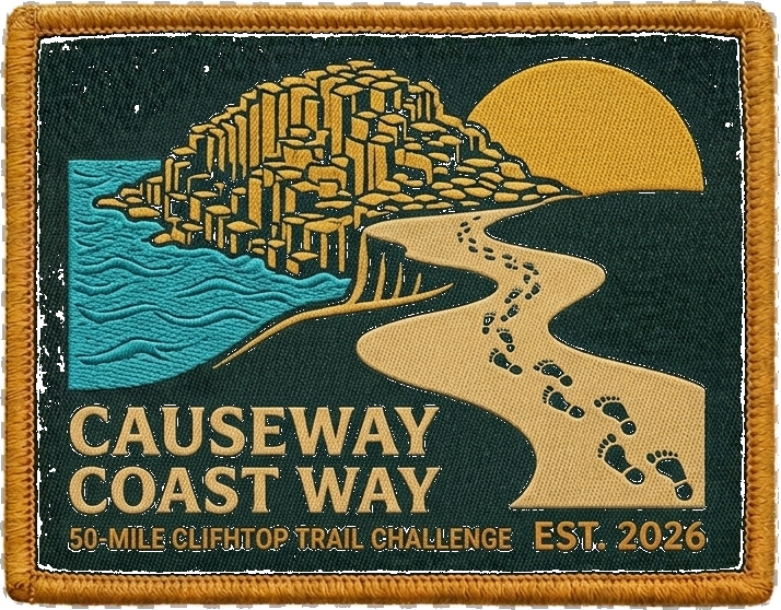 Causeway Coast Way patch, locked